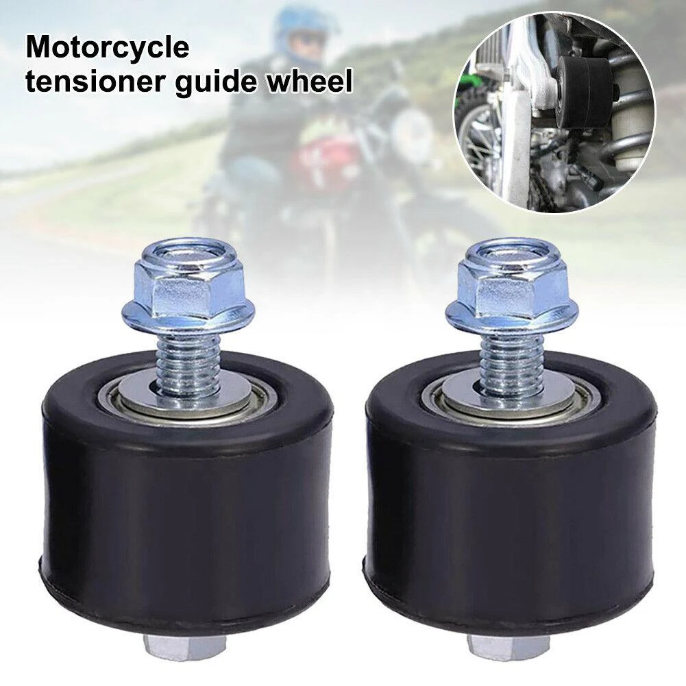 2 Stück Motorrad ketten rolle 8mm Gleit spanner Rad führung für Raptor yfm350 yfm 350 Kette läuft über die Ketten rolle Image