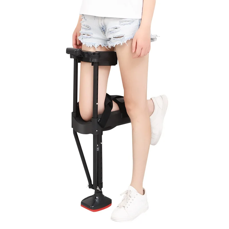 1PCS Ergonomische Hände Frei Krücken Knie Krücke für Erwachsene Mobilität Aids Gerät Walking Unterstützung Krücken Erwachsene Einstellbare Krücke Image
