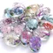 Ciondolo fiore secco in vetro con ciondolo da 3 pezzi Ciondolo classico ovale con fiori secchi per la creazione di gioielli Accessori donna Collana Bracciale