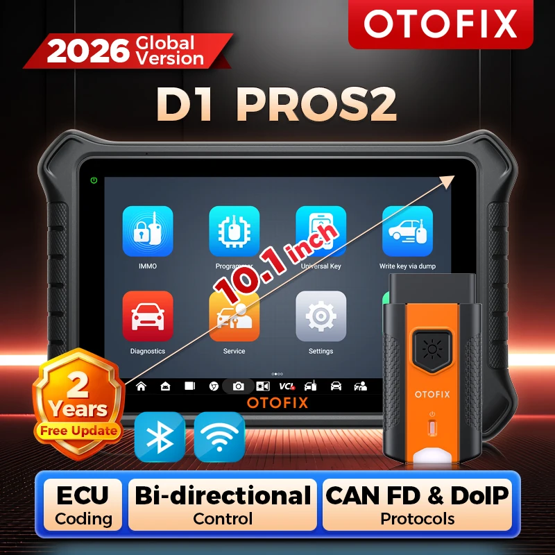 OTOFIX D1 PROS2 Bidirektionales Scan-Tool, Upgrade des D1 PROS Bluetooth-Scanners, ECU-Codierung, Diagnosescanner-Tool, FCA, 2 Jahre Update Image