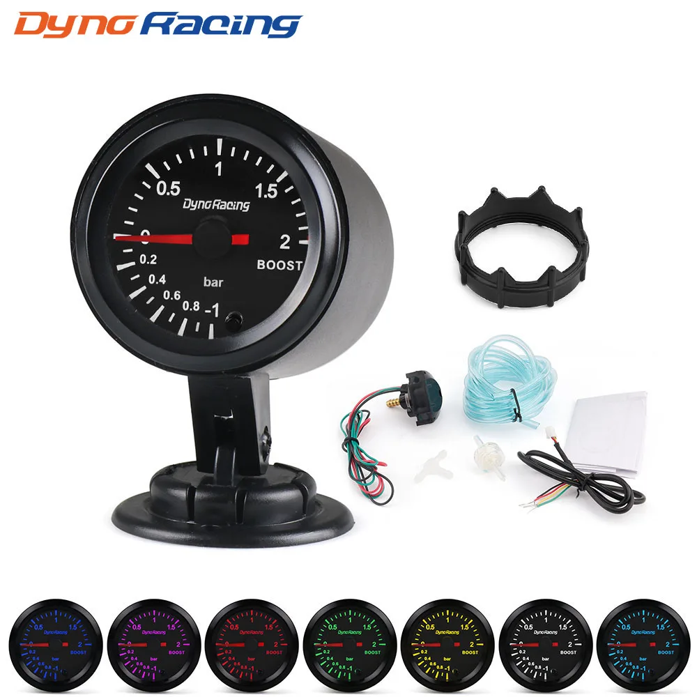 2 "52mm 7 Farben LED Auto Auto 2bar Turbo Boost Gauge Meter Hochgeschwindigkeits-Schrittmotor mit Sensor Auto Meter bx101487 Image