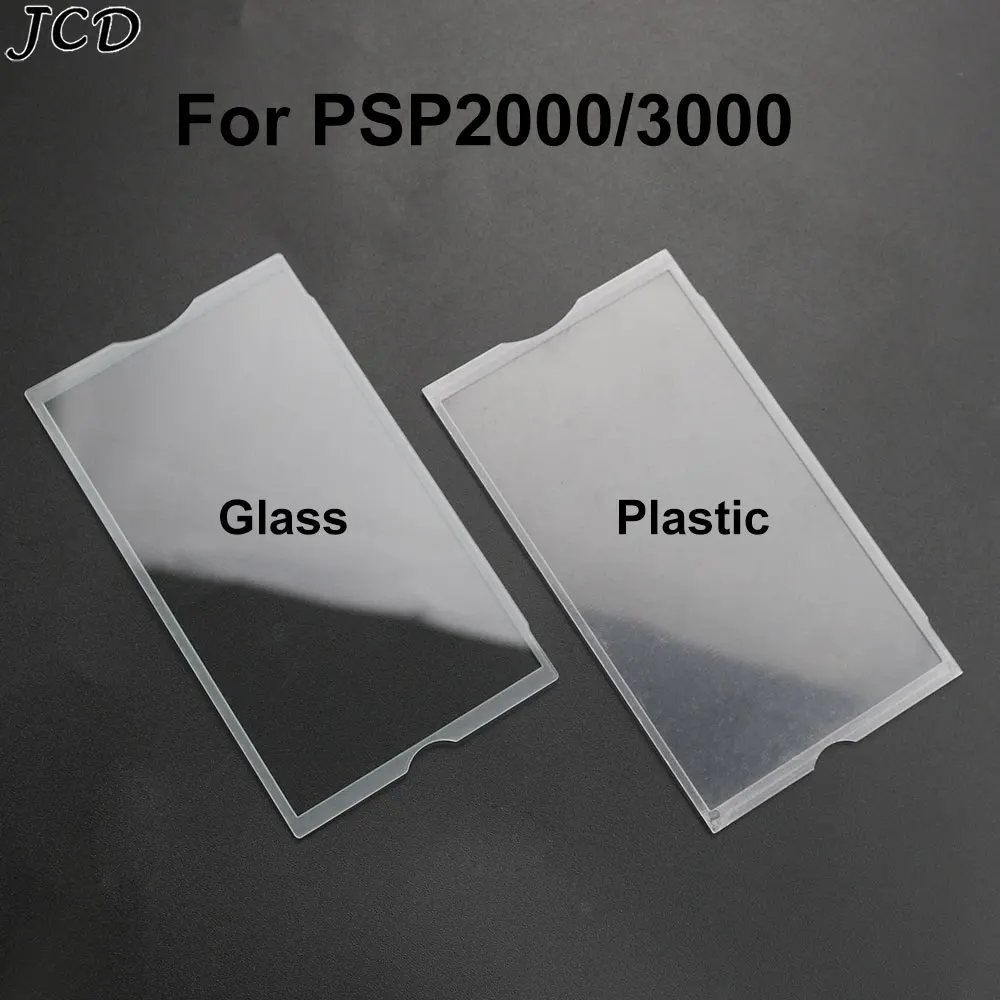 JCD Für PSP 2000 3000 PSP 2000 Spielkonsole Kunststoff Glas Bildschirm Objektiv Display Panel Abdeckung Transparent Rahmen Klar Spiegel Abdeckung Image