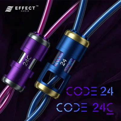 Effect Audio CODE Series CODE24 / CODE24C Limited Edition Flaggschiff-Ohrhörer-/Kopfhörerkabel aus versilbertem Kupfer Image