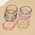 La dimensione regolata può spostare pietra Colori multipli Bracciale intrecciato in corda per donne e uomini Gioielli di moda 2024 Nuovi braccialetti Donna
