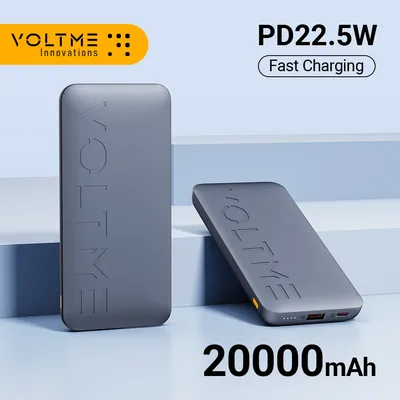 VOLTME 20000 mAh Power Bank Externe große Batteriekapazität Tragbares Ladegerät PowerBank Schnellladung iPhone 15/14/13 Xiaomi