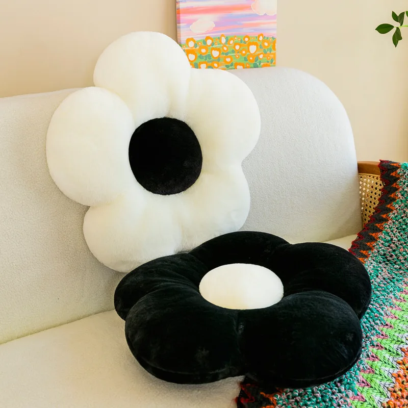 Zuhause Schlafzimmer Blumenkissen Büro Sofa Stuhl Studentenkissen Blütenblatt Futon Sonnenblume Wurfkissen Kissen Weich und bequem