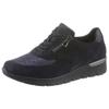 Wedgesneaker WALDLÄUFER "K-RAMONA-Soft", Damen, Gr. 6 (39), blau (dunkelblau), Veloursleder, Textil, Nubukleder, sportlich, Schuhe Sneaker, mit Orthotritt-Ausstattung, K-Weite
