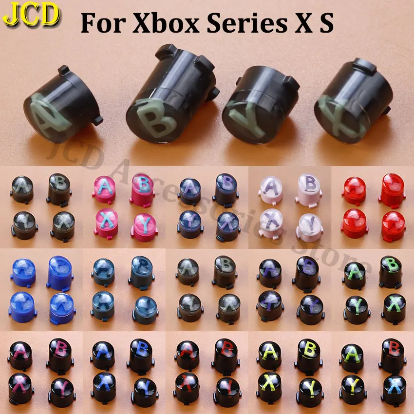 JCD For Xbox Series S X Controller Replacement A B Y X Key ABXY Button kit For Xbox One Slim S Elite 1 2 Gamepad Accessories
