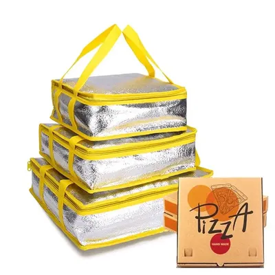 Pizza Delivery Bag Insulation Folding Picnic Portable Ice Food Cooler Thermal Bag Food Delivery
