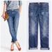 J. Crew Jeans | J. Crew Straight Leg Boyfriend Jeans In Whiskered Denim | Color: Blue | Size: 25