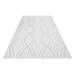 White 197 x 40 x 0.4 in Area Rug - Hokku Designs Rectangle Huxtyn Area Rug w/ Non-Slip Backing Metal | 197 H x 40 W x 0.4 D in | Wayfair