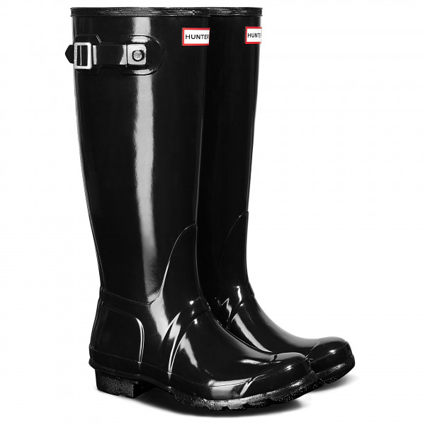Hunter Boots - Women's Original Tall Gloss - Gummistiefel 39 | EU 39 schwarz