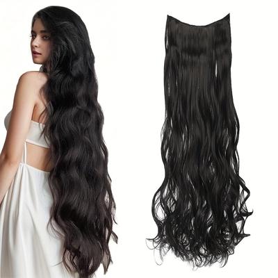 40-inch Extra Long Wavy Clip-in Ponytail Extension For Women - Versatile 5-clip Hairpiece, Perfect For Parties, Cosplay & All Occasions