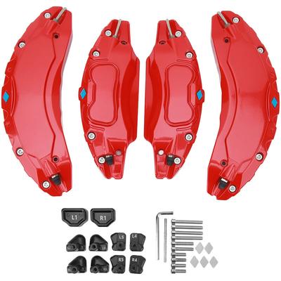 Eosnow - 4 Stück Auto-Bremssattel-Abdeckung, Aluminiumlegierung, Scheibenbremssattel-Schutz, Ersatz