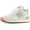 Sneaker NEW BALANCE "WL574", Gr. 40, weiß (sanftes weiß), Leder, Textil, sportlich, Schuhe
