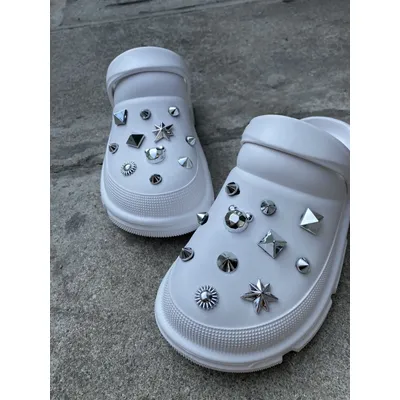 [DIY] 22pcs/Set Detachable Punk Style Metal Rivets Decorative Buckles For Garden Shoes & Hole Shoes