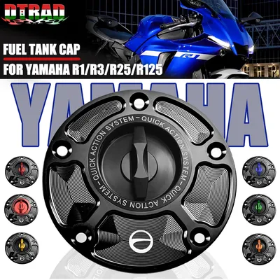 Motorcycle Fuel Tank Cap For YAMAHA R1 R1M R3 R6 YZF R15 V3 R25 R125 750 FZ6 FZ8 FZR FZS 600 FAZER