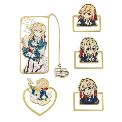 Anime Violet Evergarden Figure Creative Bookmark for Book Lover Gifts Novel Fans Collection Books