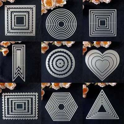 Various Shapes Basic Series Cutting Dies For DIY Scrapbooking/Card Making/Album Decorative Metal Die