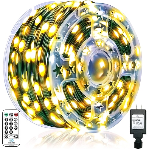 100M Flexible LED-Lichtstreifen Lichterketten Weihnachtslichterkette 1000 LEDs 2835 SMD Warmweiß Mehrfarbig Neutralweiß Kreative Lichterketten Festtagslichter Party Urlaub Hochzeit 31 V Image