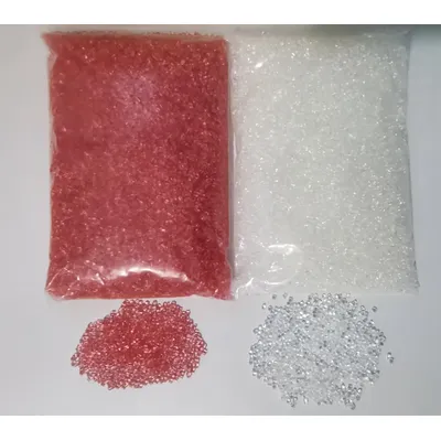 500g/bag Particle Dental Clear White Valplast Flexible / Acrylic Blood Streak Resin Material for