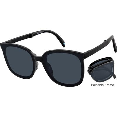 Zenni Women's Sunglasses Black Plastic Full Rim Frame