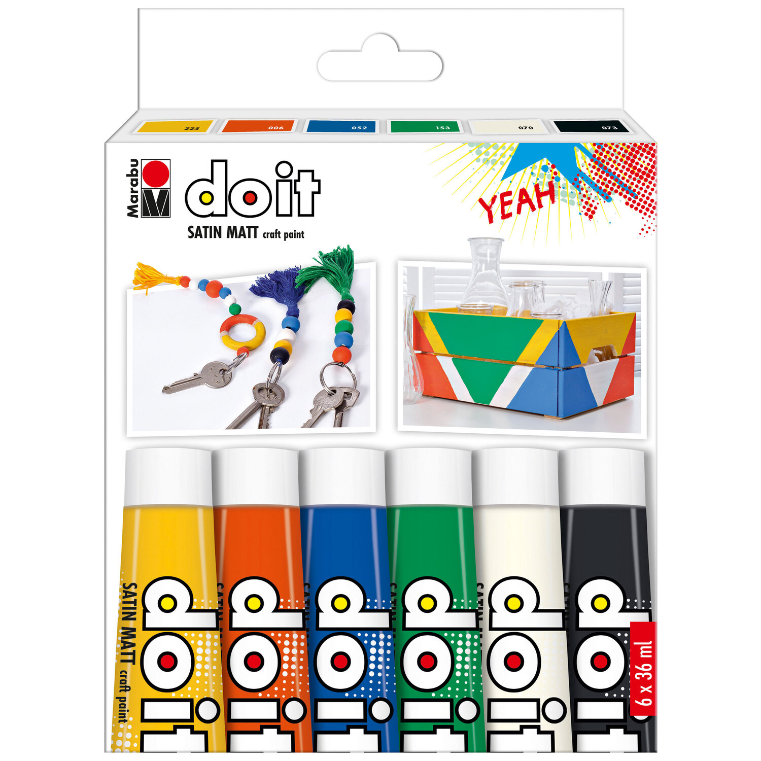Marabu Peinture acrylique Do It, 6 x 36 ml
