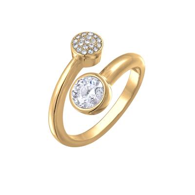 Elli Ring Wickelring Kristalle Farbe Silber für Damen 58 Image