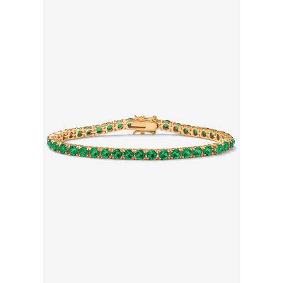 Women's Birthstone Tennis Bracelet In Gold-Plated by PalmBeach Jewelry in May