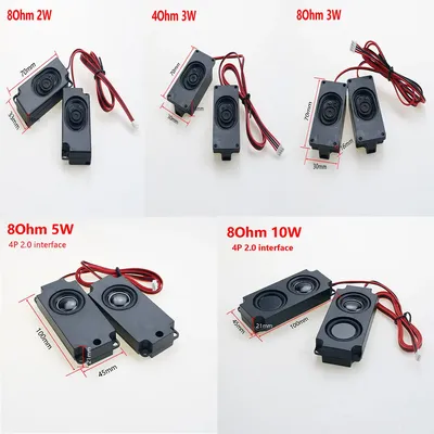 1 paar Audio Tragbare Lautsprecher 4Ohm / 8Ohm 3W / 5W / 10W Computer Lautsprecher Werbung LCD TV Lautsprecher Lautsprecher Rechteck Lautsprecher