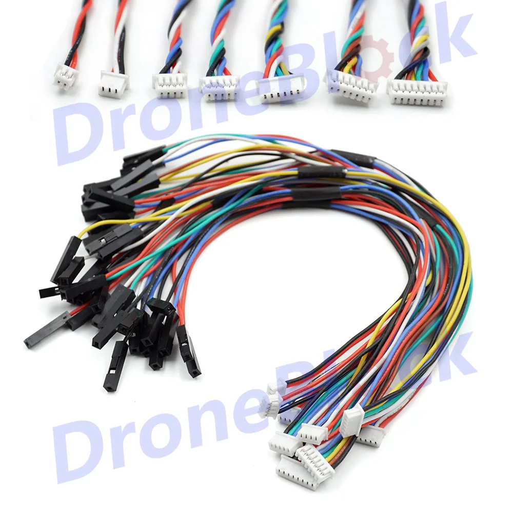 5 Stück JST PicoBlade 1,25 mm auf Dupont 2,54 mm Anschlusskabel 2P auf 8P für Pixhawk 2.4.8 Image