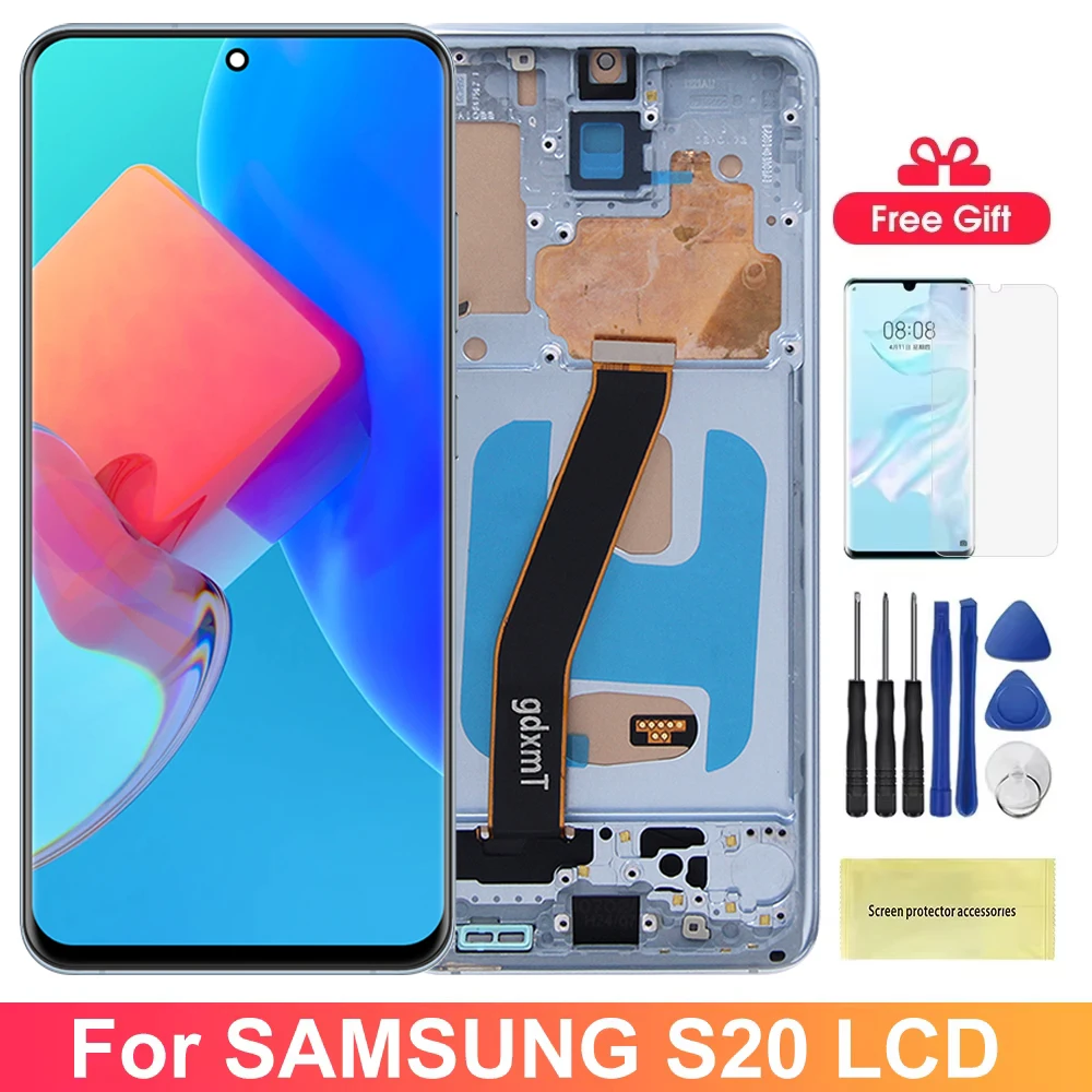 Tft Bildschirm für Samsung Galaxy S20 G980F Lcd Display Touchscreen Digitizer Montage für Samsung S20 5G G981B G981F Ersatz Image