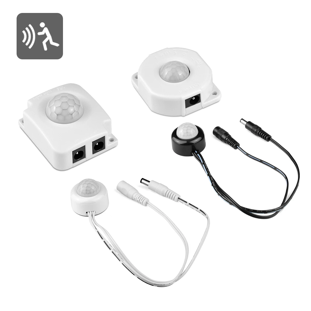 Hochempfindlicher PIR-Bewegungsmelder-Lichtschalter, DC 12 V – 24 V, automatischer Infrarot-Bewegungsmelder-Schalter für LED-Streifen