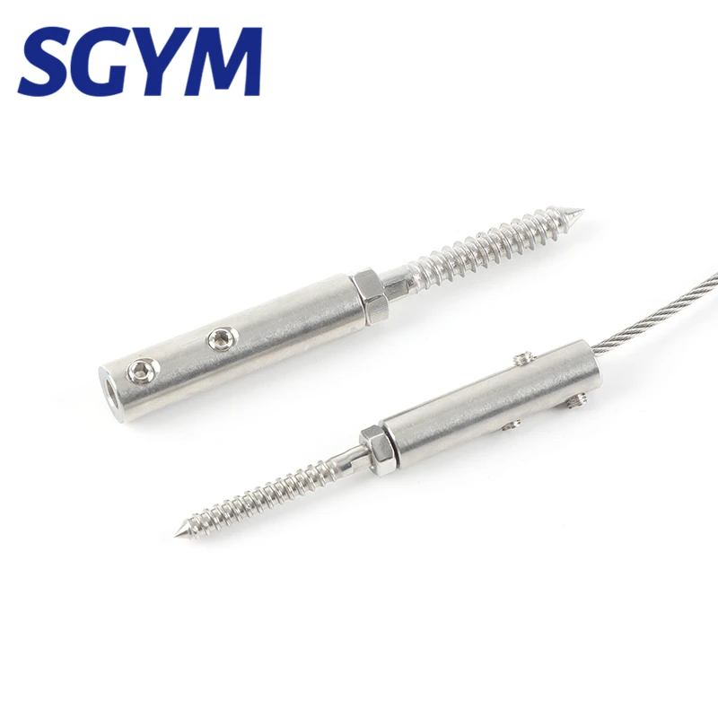 Hands ch rauben klemm drahtseil für 3/4/5/6/8mm Swa geless Lag Schrauben mit Sechs kant Maden schraube Schrauben Schnalle für Treppen holz pfosten Terimal