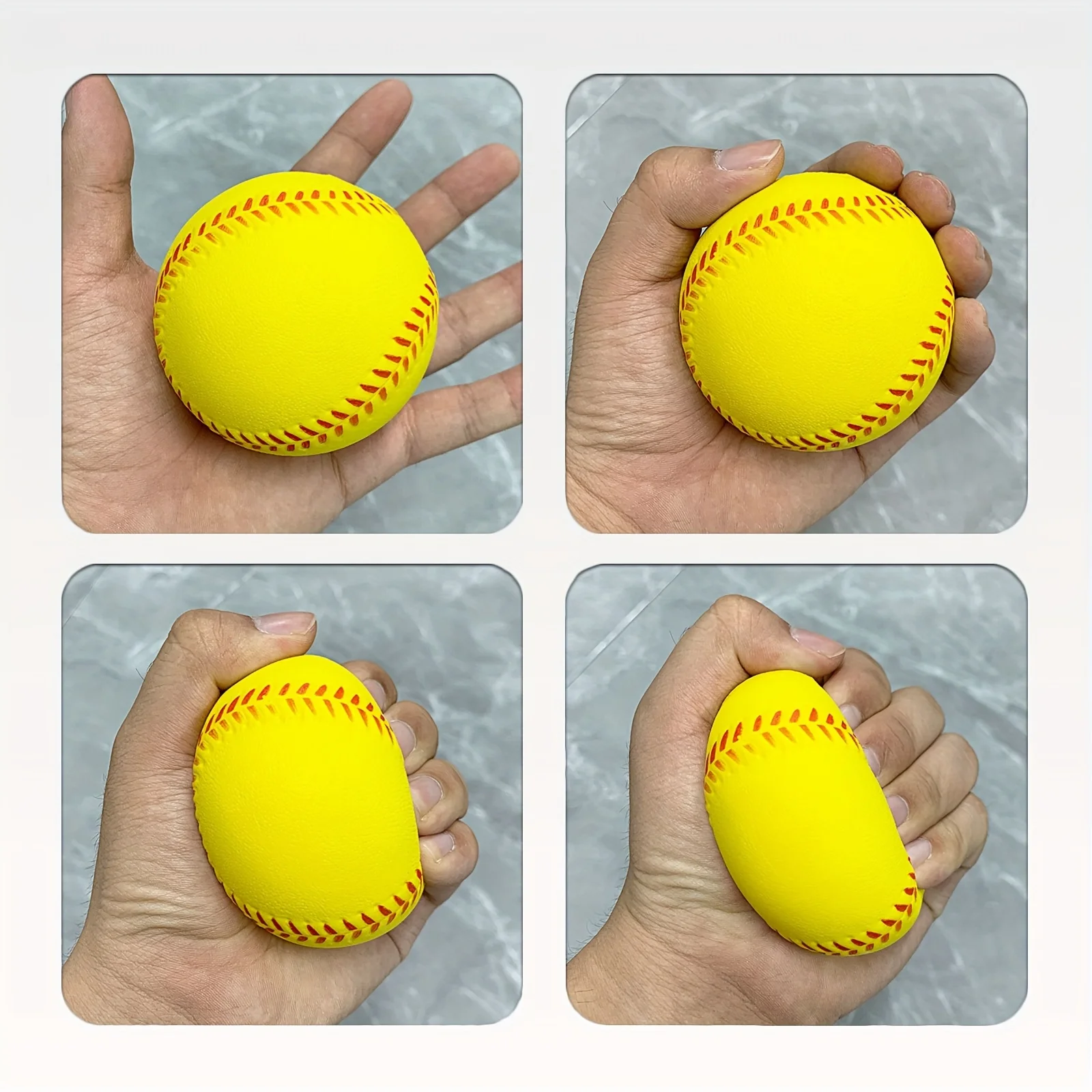 Leichter Trainings-Softball für Unisex-Erwachsene – langlebiger und sicherer Baseball aus elastischem PU-Schaum für die Erholung im Innen- und Außenbereich Image