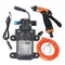 Hochdruck-Auto waschmaschinen satz 12V Elektro pumpe Wasch sprüh gerät 2 Modi Stromkabel schläuche