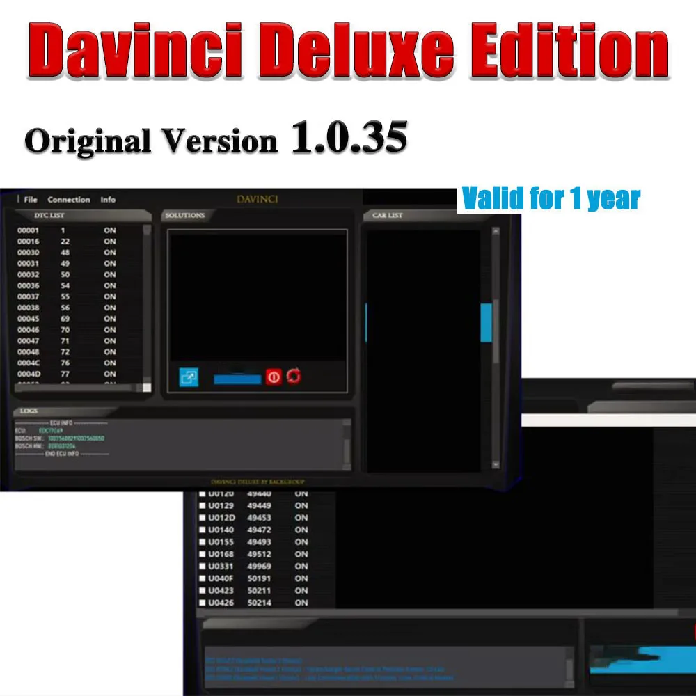 2026 Davinci Deluxe Edition Neueste 1.0.35 DaVinci Online-Software-Diagnose- und Programmiertools für die Reparatur von Werkstättenfahrzeugen