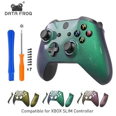 DATA FROG Frontgehäuse Shell Case für Xbox One X Case Controller Ersatz Kit Chameleon Frontplatte Image