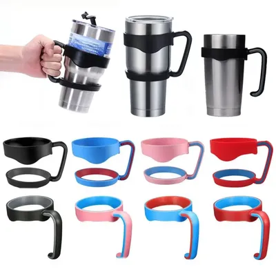 Water Bottle Tumbler Cup Handle for Yetti Rambller 20oz/30Oz Travel Mug Holder Car Vehicle Cup Drink Holder Rack Bottle Holder