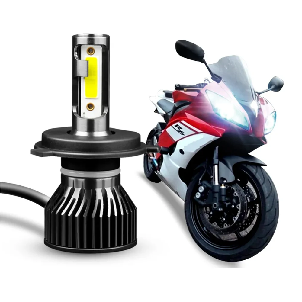 1PC H1 H4 H7 H11 Faro LED per moto 35W 6000K Lampada bianca Fendinebbia COB Lampadine a LED Faro anteriore per faretti Moto