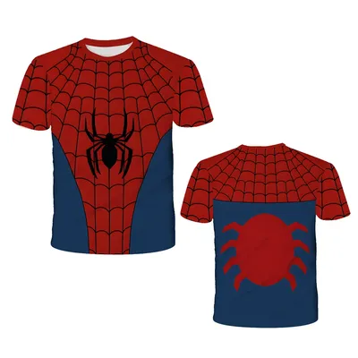 Kids' Captain America T-shirt Classic Superhero Spiderman T Shirts For Boy Child Quick Dry Clothes