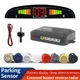 Kit sensore di parcheggio LED per auto 4 sensori Sistema indicatore di avviso sonoro radar inverso