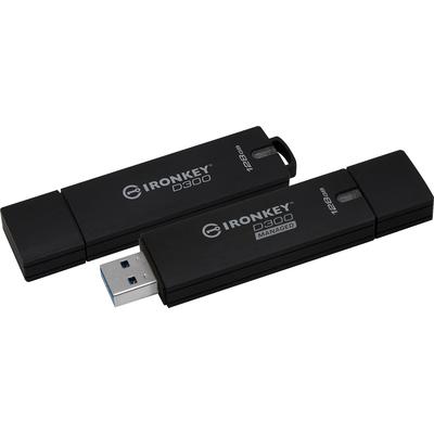 KINGSTON USB-Stick "IronKey D300 64GB" USB-Sticks Gr. 64 GB GB, schwarz