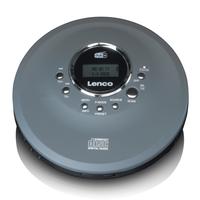 LENCO Radio CD-400GY - Tragbarer CD/MP3-Player, grau, B:15,2cm H:19cm T:4,7cm, Radios