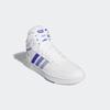 Sneaker ADIDAS SPORTSWEAR "HOOPS 3.0 MID CLASSIC VINTAGE", Gr. 41, weiß (cloud weiß, blau spark, semi cobalt blau), Synthetik, Textil, Leder, sportlich, Schuhe