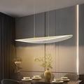 Lampe suspendue pour îlot de cuisine, luminaire suspendu en acrylique ultra-mince, lampe à suspension en métal doré, lampes suspendues LED modernes de 40w, lustre long simple pour salle à manger, mode