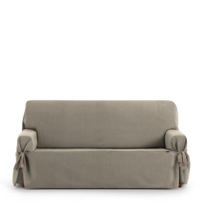3-Sitzer-Sofabezug mit Bändern 180-230 cm, taupe