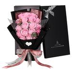 cadeaux pour la fête des femmes fleurs simulées bouquet de savon rose 18 coffrets cadeaux fête des femmes cadeaux de fête des mères pour les filles cadeaux de la Saint-Valentin cadeaux de fête des