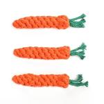 Jouet à nœud pour chien, 1 pièce/2 pièces Jouets à mâcher en forme de carotte pour chat, jouets en corde de coton pour chiens d'intérieur, jouets pour chats