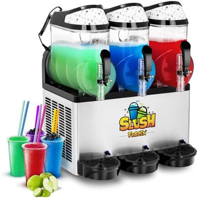 Slush Eis Maschine Slushmaschine Ice Maker Softeis Slusheis led 3 x 10 Liter Image